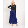 Blue Shiny Dressy Crinkle Skirt by OC