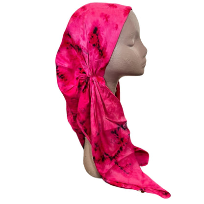 Viscose Tie Dye Pre-Tied Headscarf