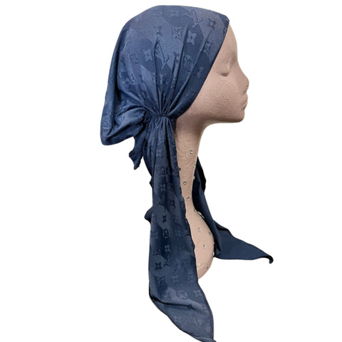 Textured LV Inspired Headscarf by Dacee/Revaz