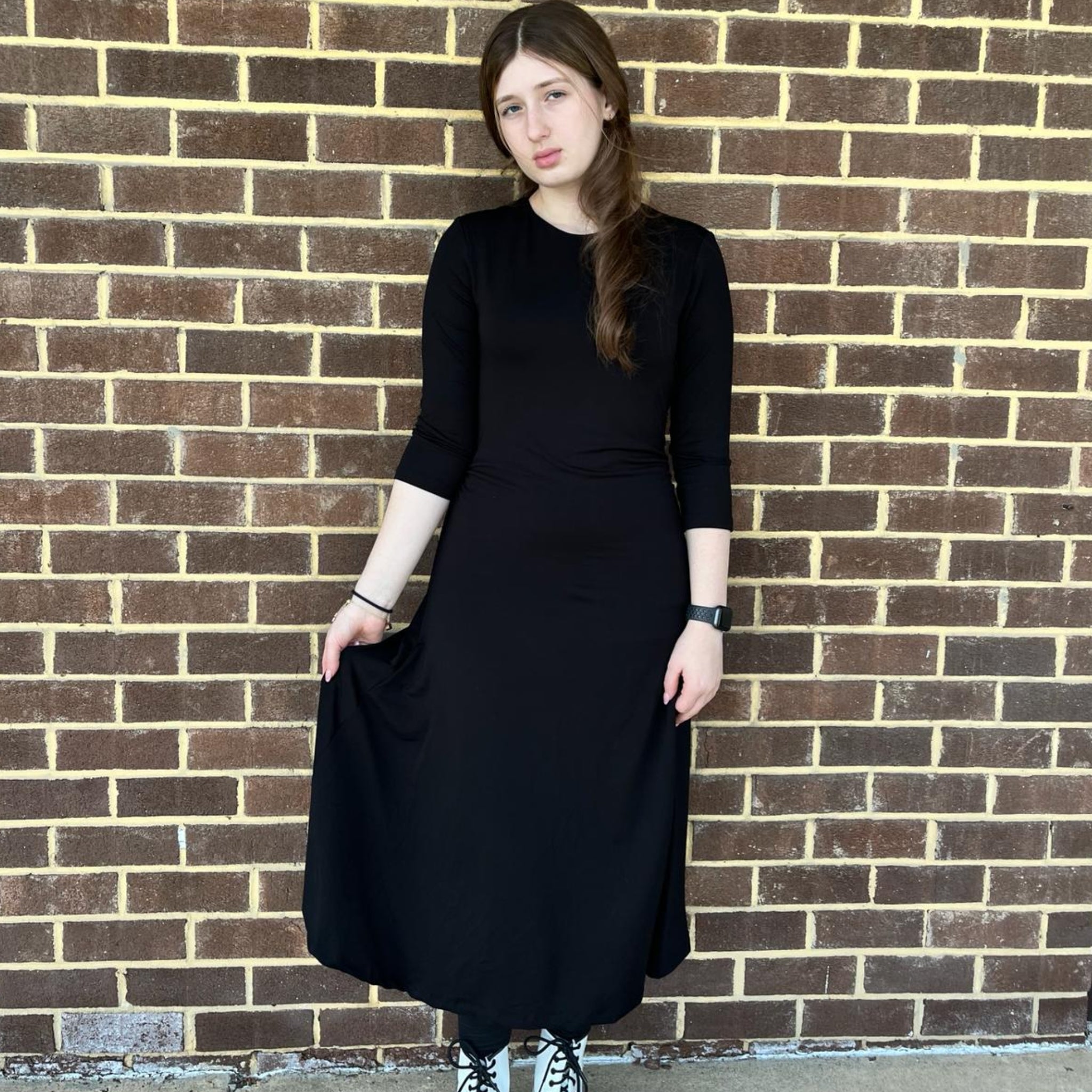 ruched side dress black Side Ruched Dress Black M