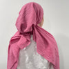 Bamboo Crepe Solid Pretied Headscarf Valeri