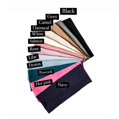 Summer Ribbed Headbands by Nicsessories (2 Widths)