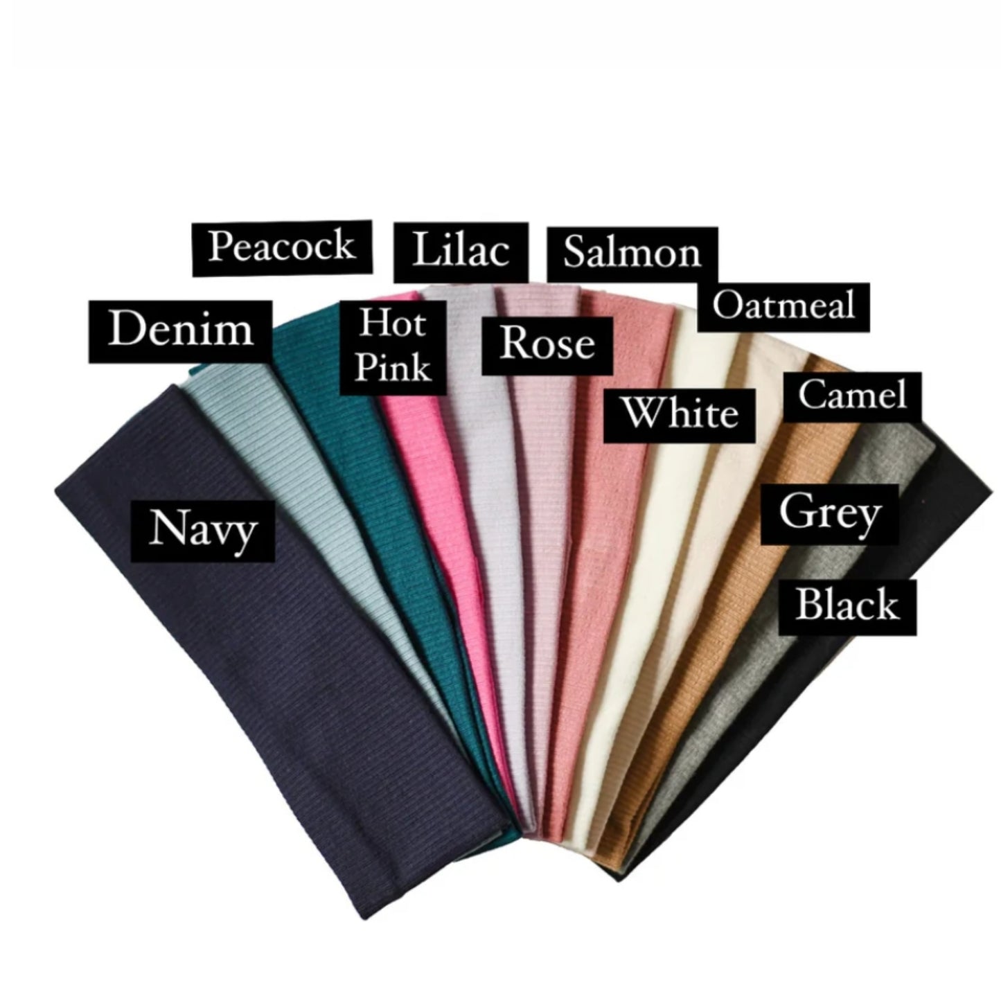 Summer Ribbed Headbands by Nicsessories (2 Widths)