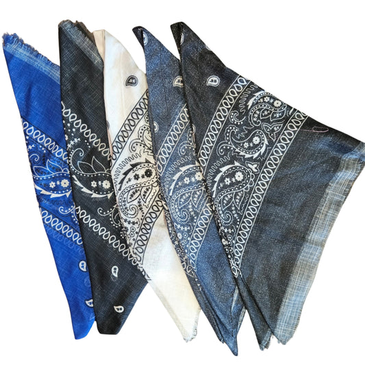 Paisley New Bandana Triangle Headscarf by Itsyounique (Open)