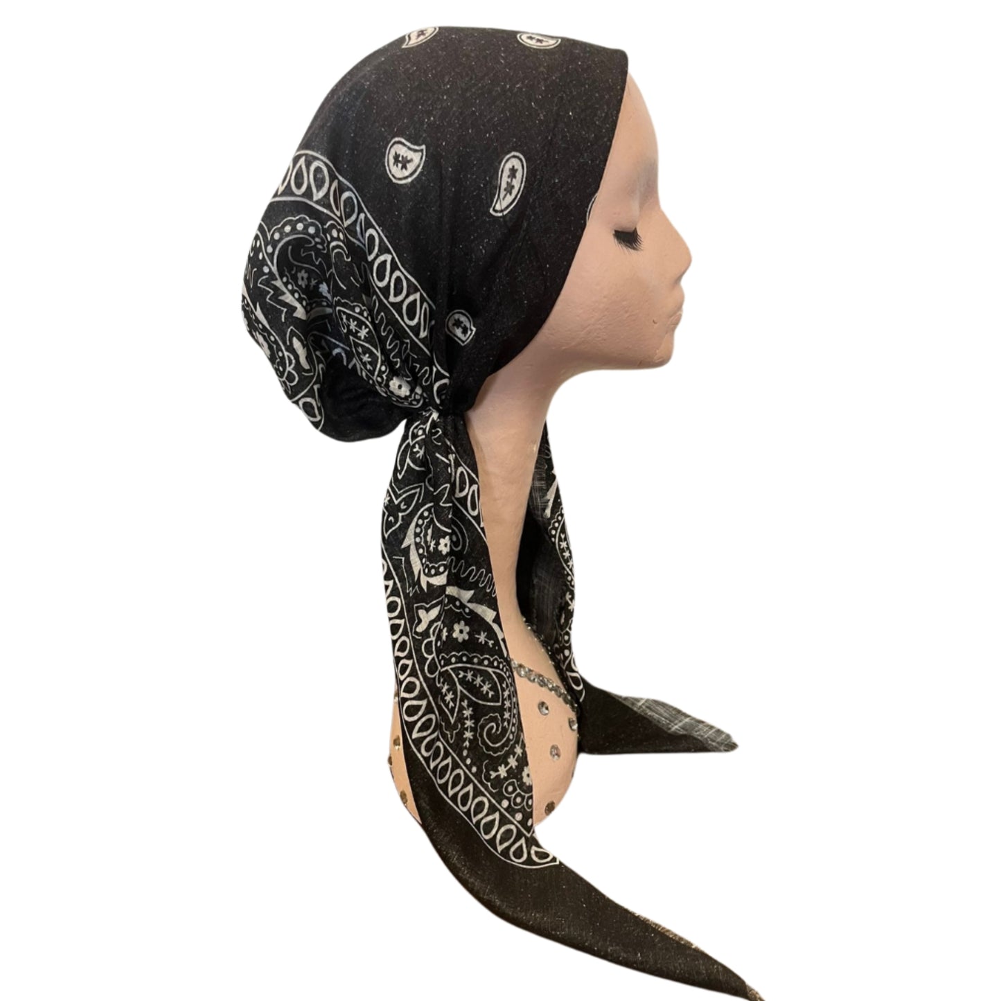 Pre-tied Paisley New Bandana Headscarf by Itsyounique