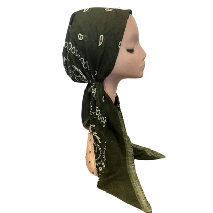 Pre-tied Paisley New Bandana Headscarf by Itsyounique