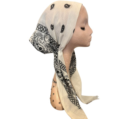 Pre-tied Paisley New Bandana Headscarf by Itsyounique
