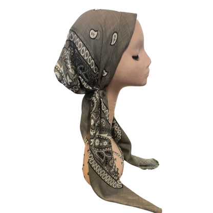 Pre-tied Paisley New Bandana Headscarf by Itsyounique