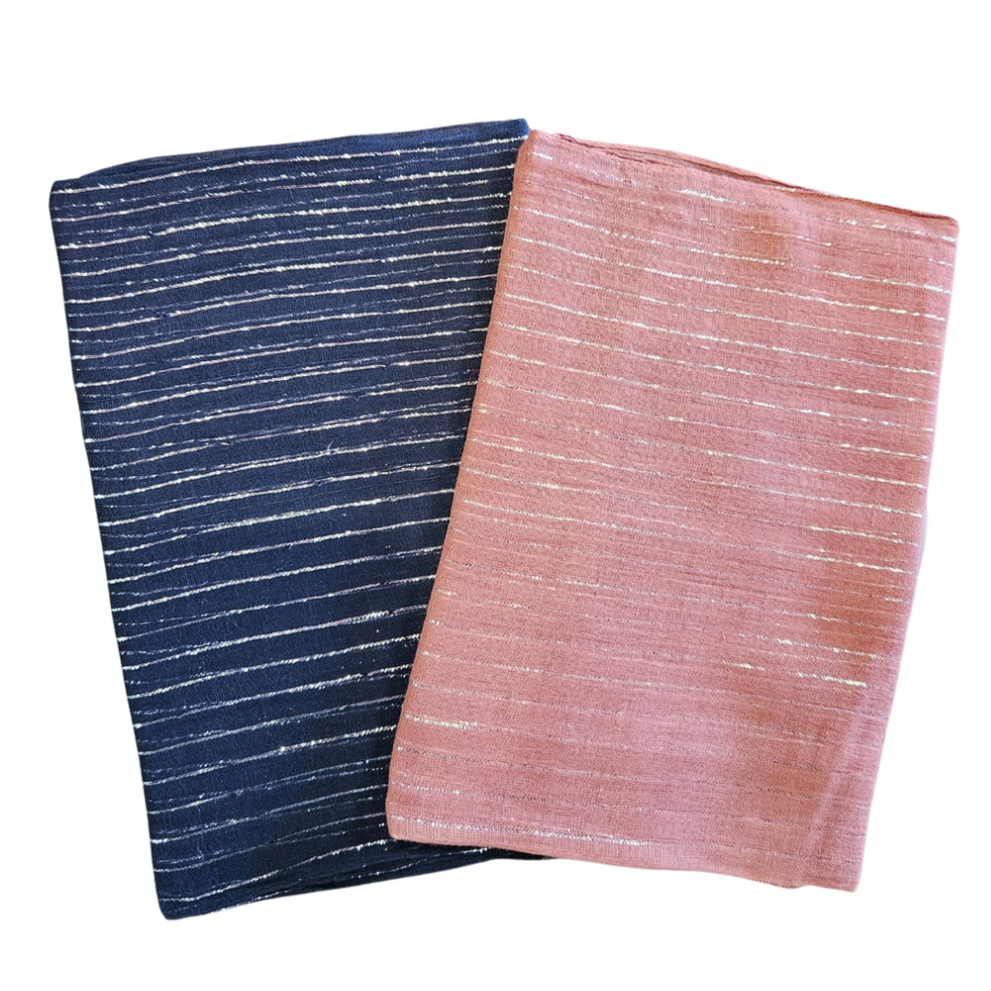 Silver Thread Lurex Cotton Headscarves - The Mimi Boutique