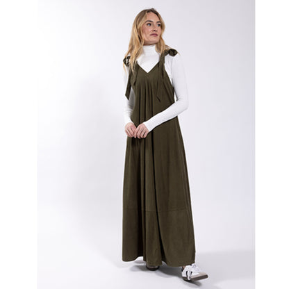 Corduroy Shoulder Tie Jumper Black