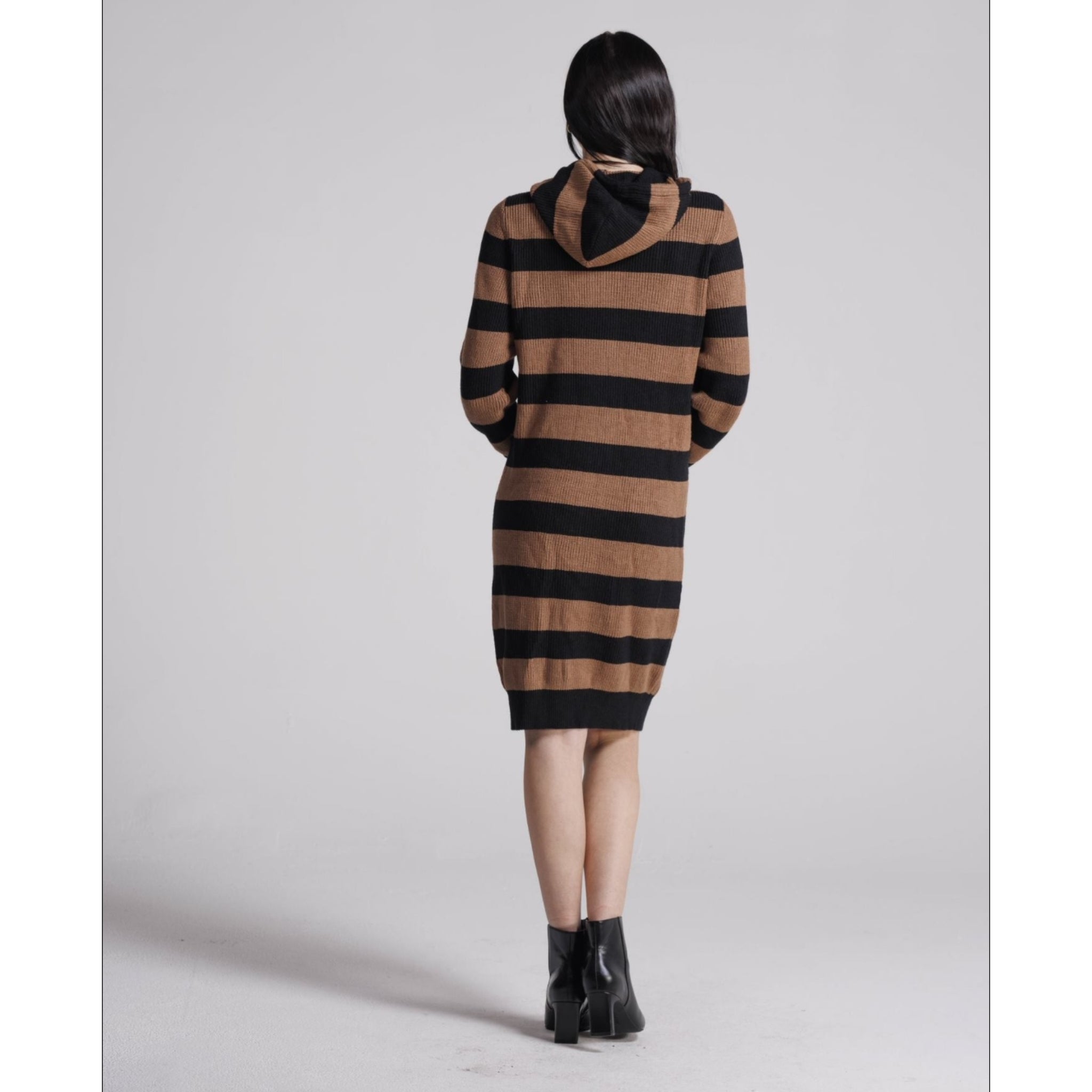 Black & Green Stripe Sweater Dress Black & Green Stripe Sweater Dress