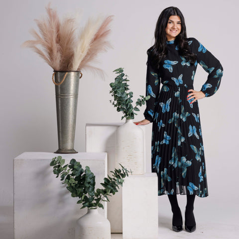 Teal Butterfly Dress by Lilac