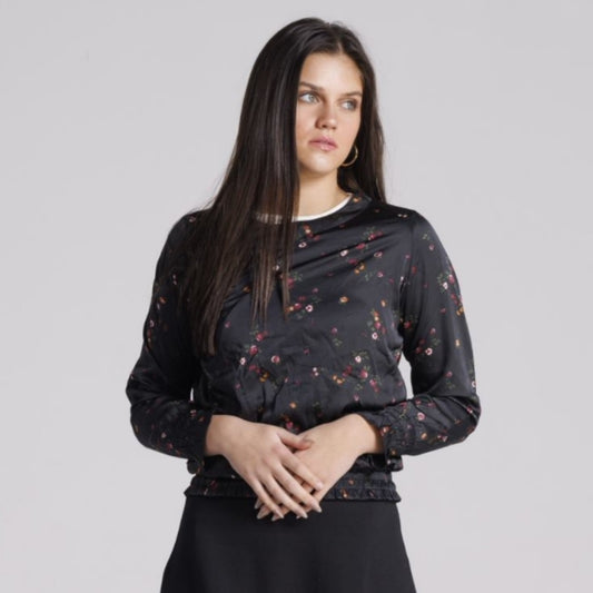 Rouched Waist Mini Floral Top by Ivee