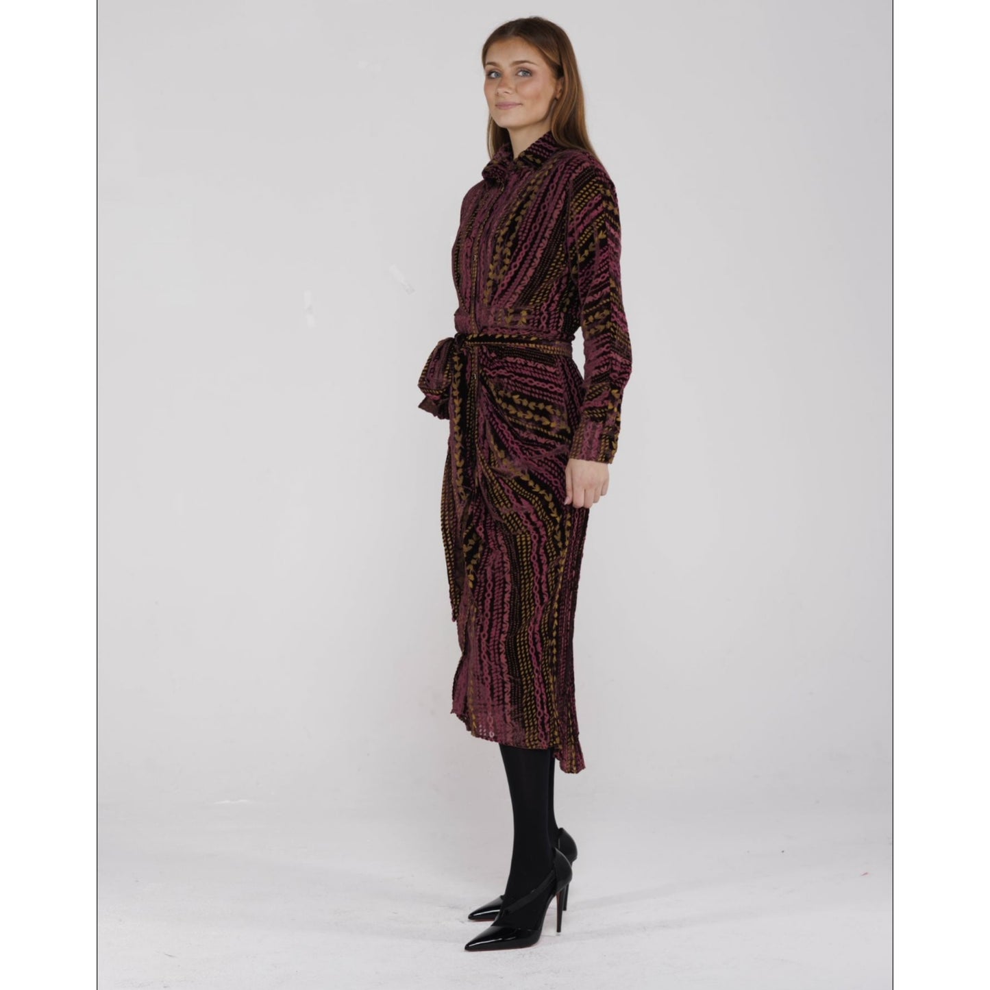 Druselle Ruched Drape Dress - The Mimi Boutique