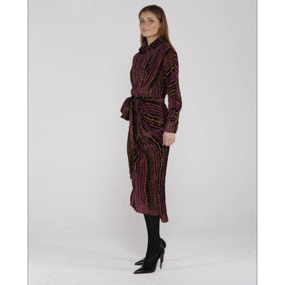 Druselle Ruched Drape Dress - The Mimi Boutique