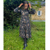 Black Floral Dress by Lilac Teen