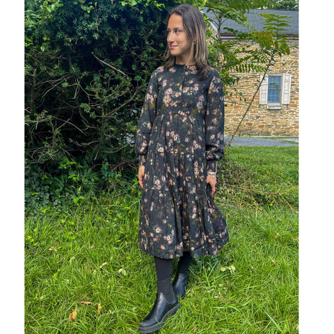 Black Floral Dress by Lilac Teen
