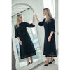 Shira Crochet Dress Black