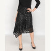 Tier Leather Applique Skirt