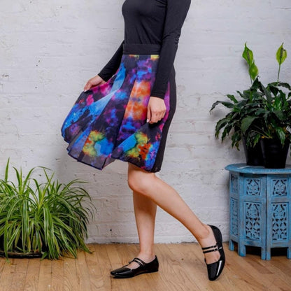 Crepe Splash Skirt