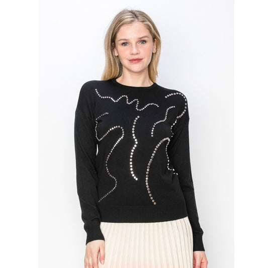 Silver Studded Sweater
