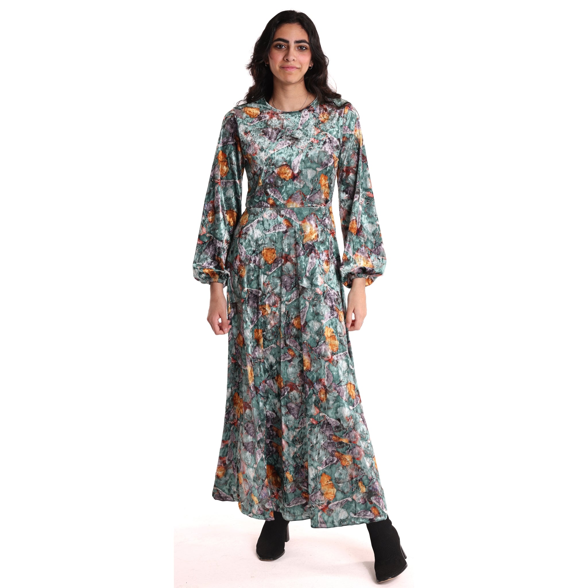 Velvet Sage Floral Maxi Dress Velvet Sage Floral Maxi Dress