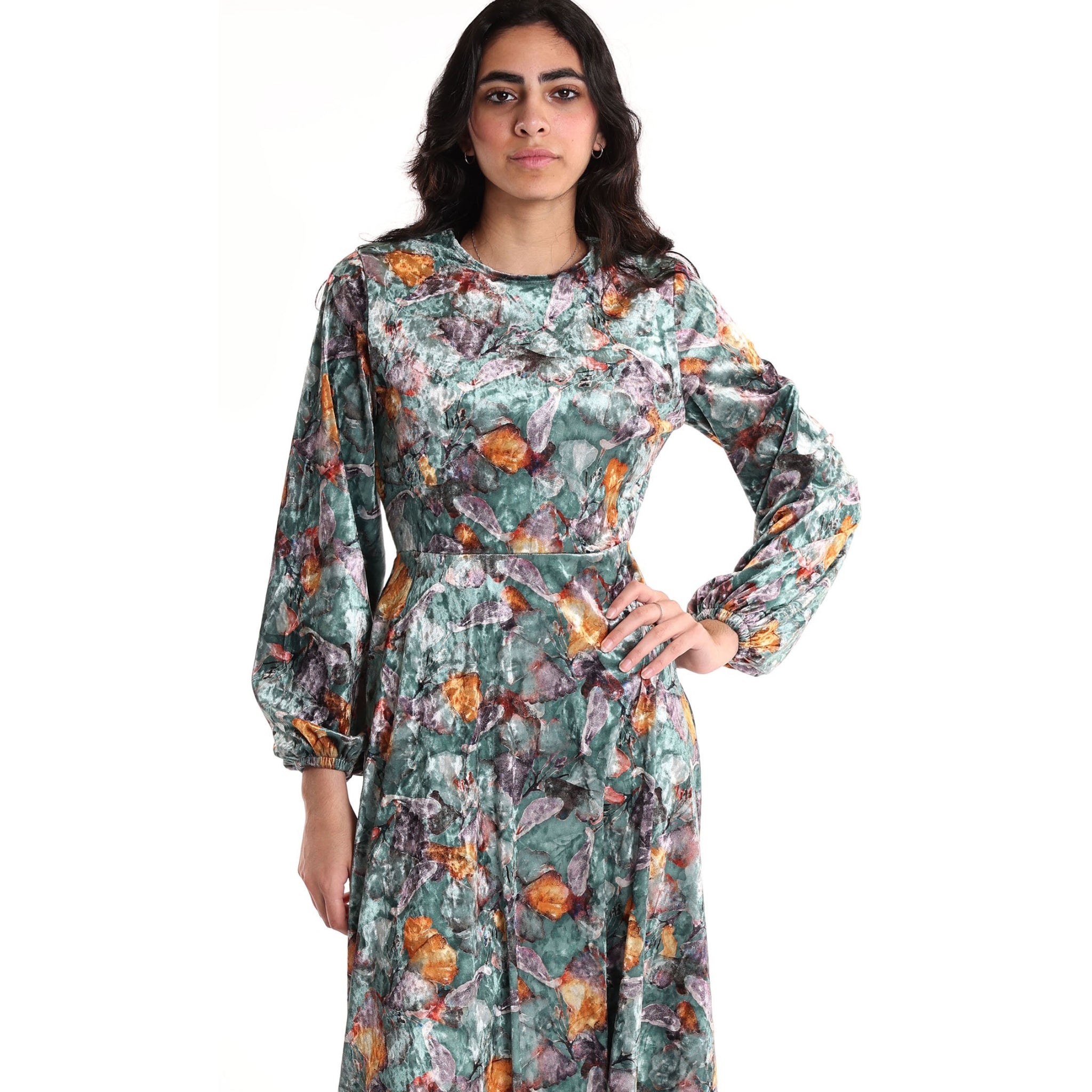 Velvet Sage Floral Maxi Dress Velvet Sage Floral Maxi Dress
