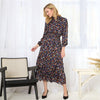 Maui Black/Navy Floral Dress