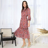 Maui Brown Floral Dress