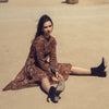 Rust Floral Dress