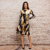 Sharon Dress Burnout Abstract