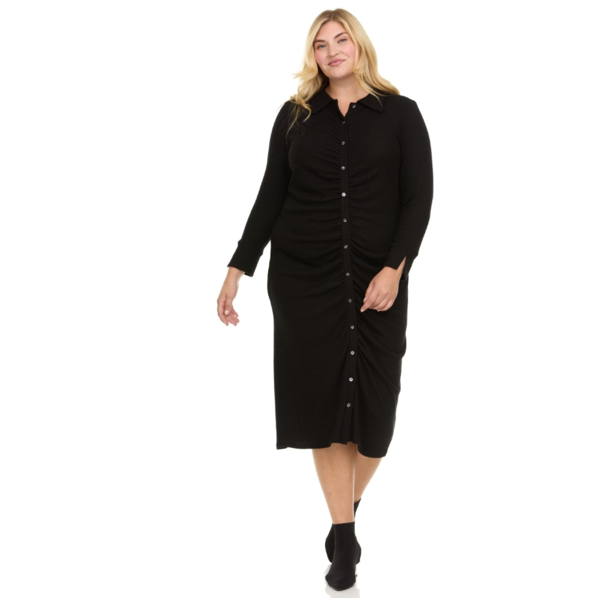 Plus Miriam Black Dress - The Mimi Boutique