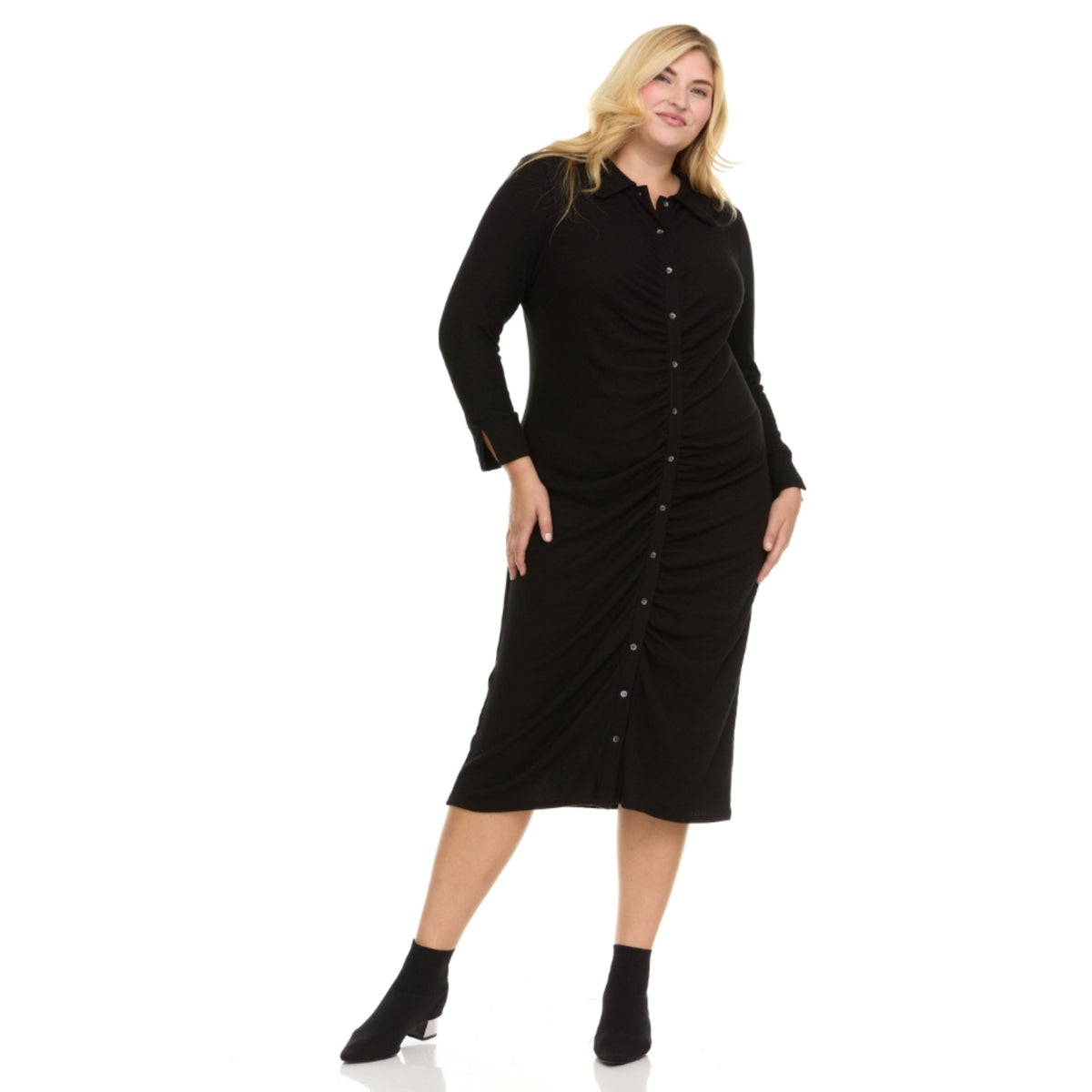 Plus Miriam Black Dress - The Mimi Boutique