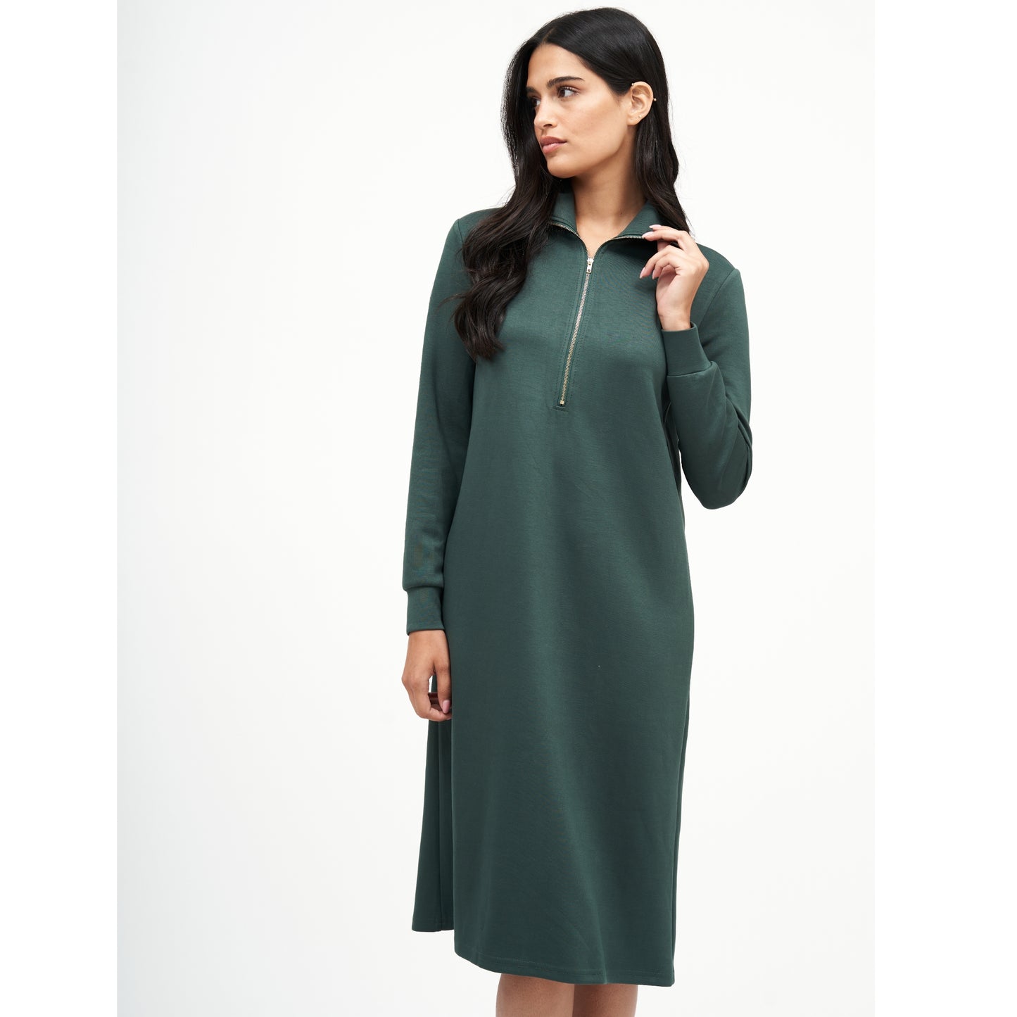 Sage Serena Half Zip Dress by DF