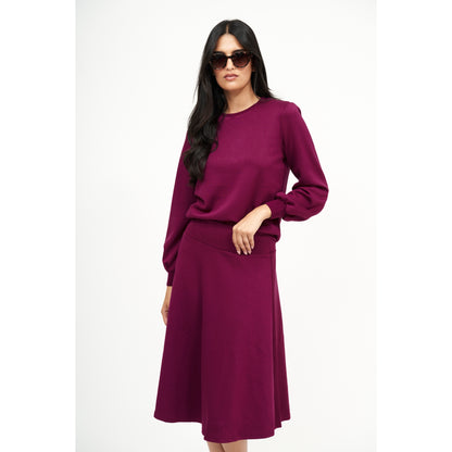 Puff Sleeve Set Berry Sold Separately DF