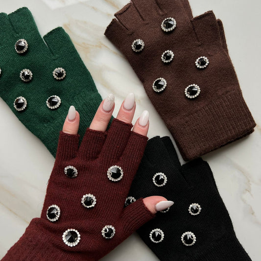 Selene Fingerless Gloves By Valeri - The Mimi Boutique