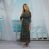 Sky Navy Floral Teen Dress