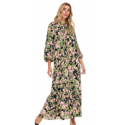 Sarit Maxi Dress Navy Floral