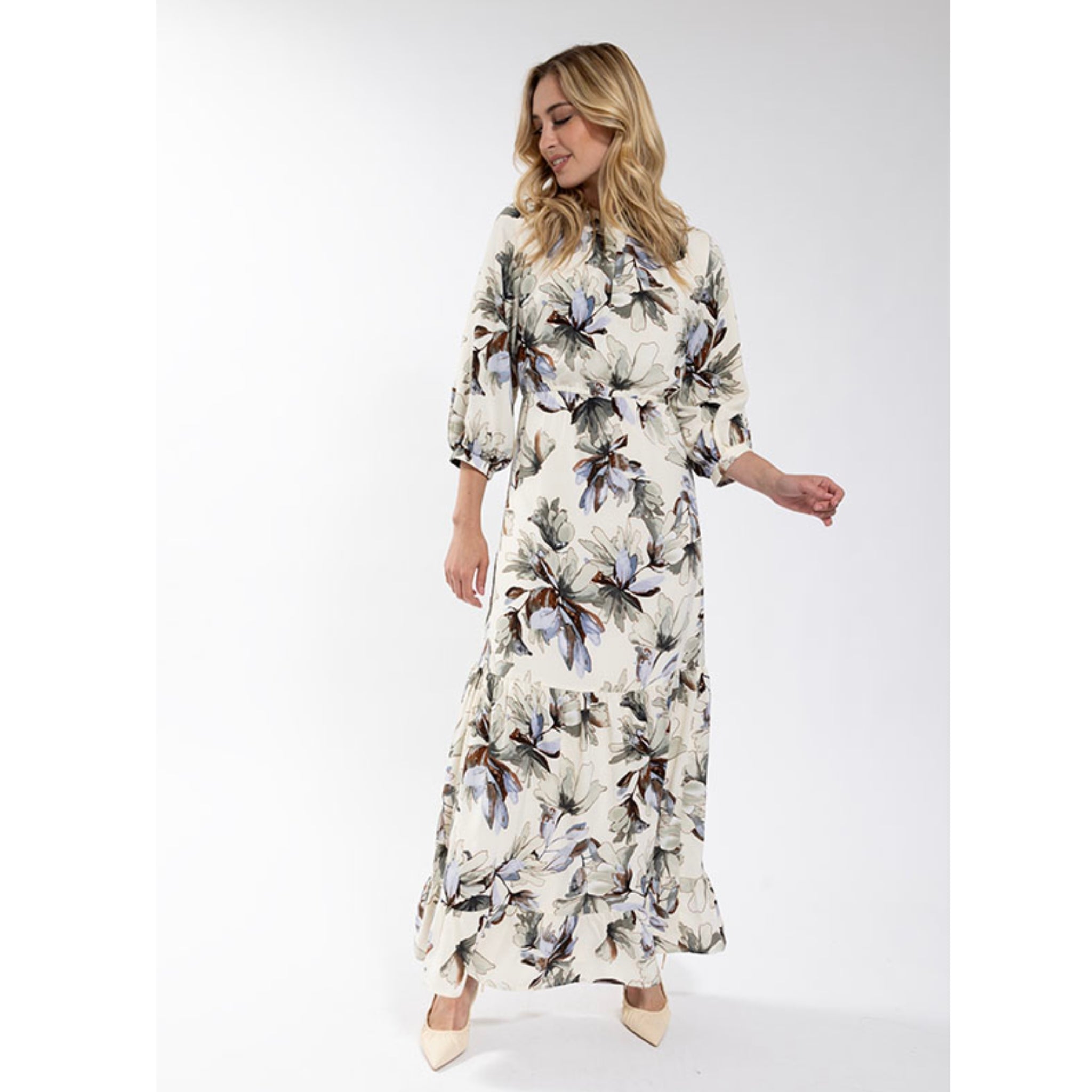 Enlarged Floral Maxi Dress Enlarged Floral Maxi Dress