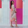 Polly Coral Patchwork Dress
