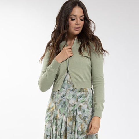 Olive Button Cardigan