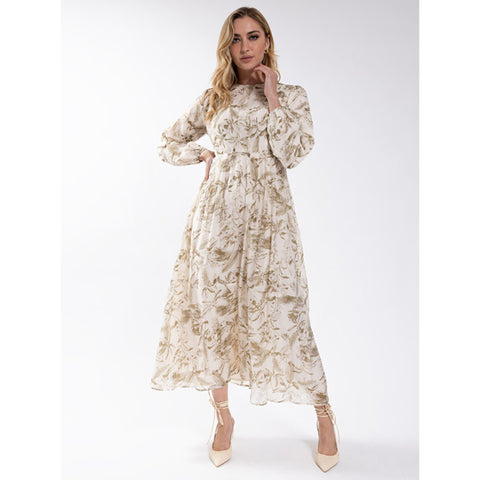 Leafy Print Dress