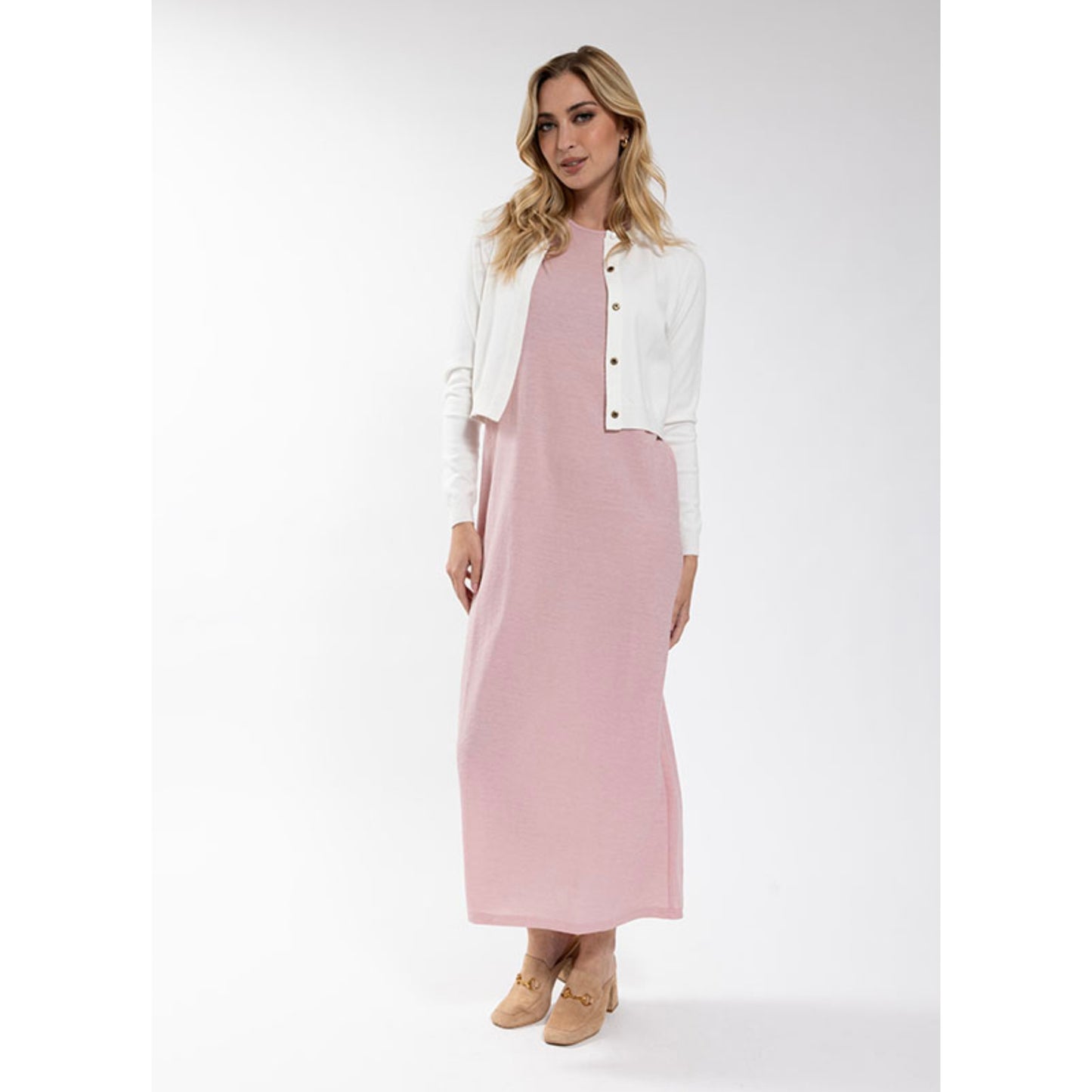 Basic Woven Jumper Pink - The Mimi Boutique