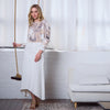 Janice White Raw Hem Skirt