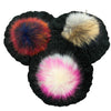 Black Cableknit Pom Beret by Valeri