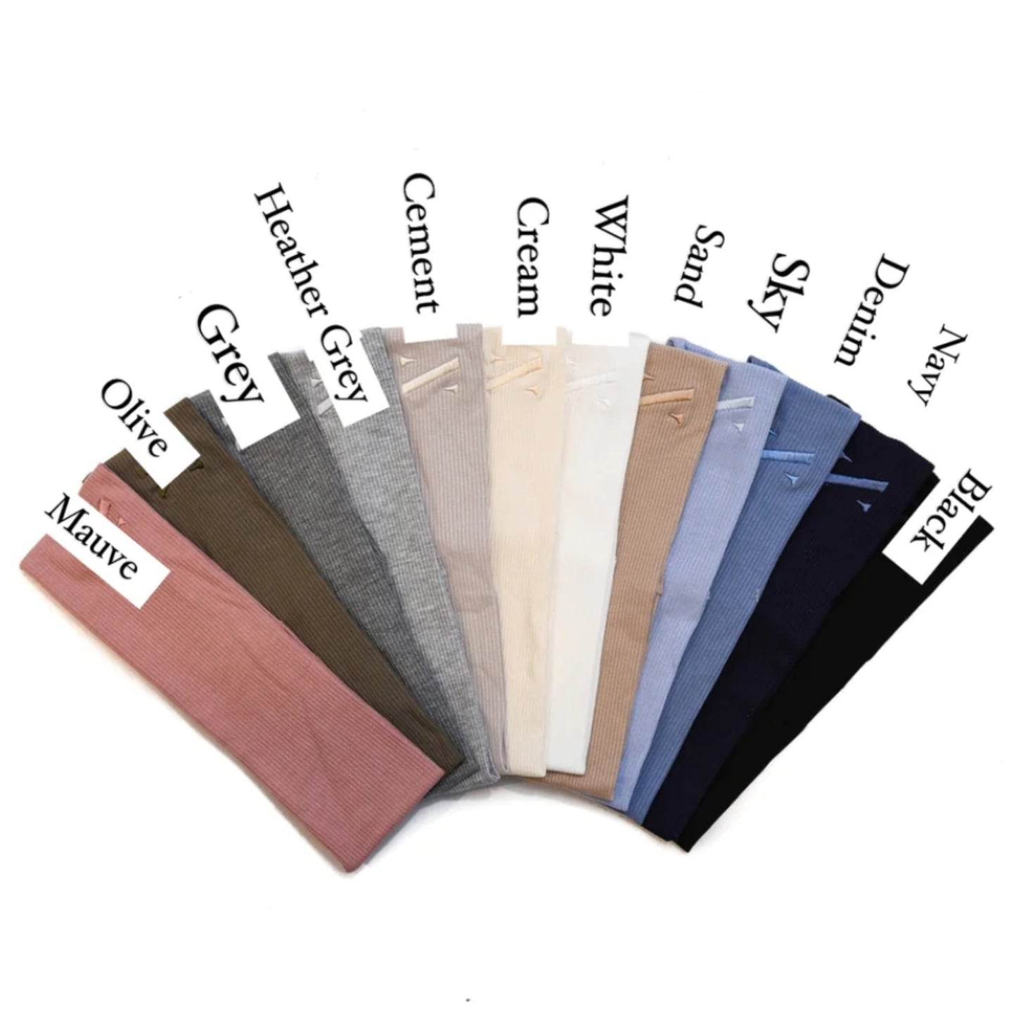 Ribbed Butter Soft Flat Headbands Nicsessories