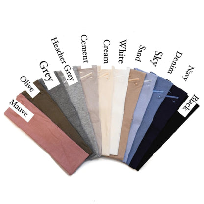 Ribbed Butter Soft Flat Headbands Nicsessories