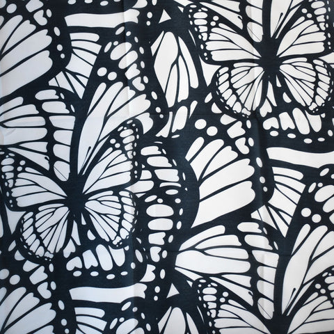 Black & White Butterfly Tichel by Nicsessories