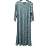 Sage Floral Ribbed Aline Dress Teen