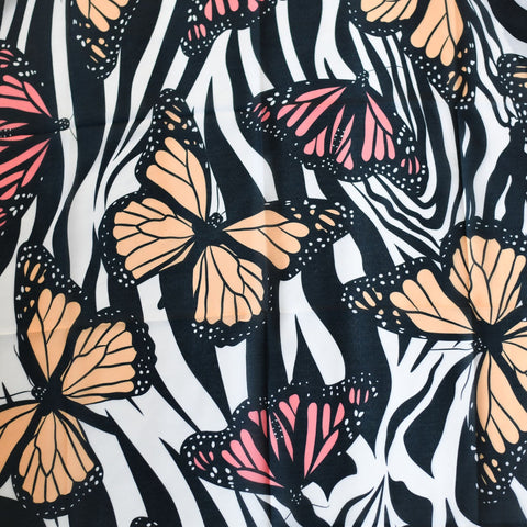 Pink & Orange Butterfly Tichel by Nicsessories